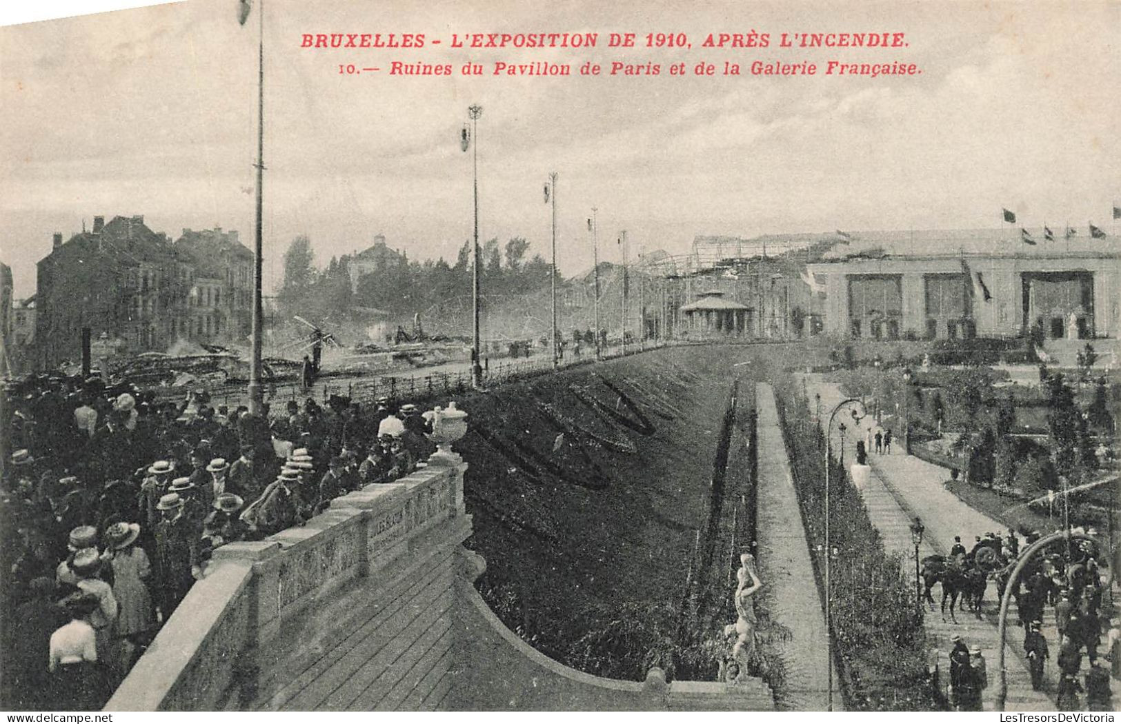 BELGIQUE - Bruxelles - L'exposition De 1910 Après L'incendie - Ruines Du Pavillon De Paris - Carte Postale Ancienne - Feste, Eventi