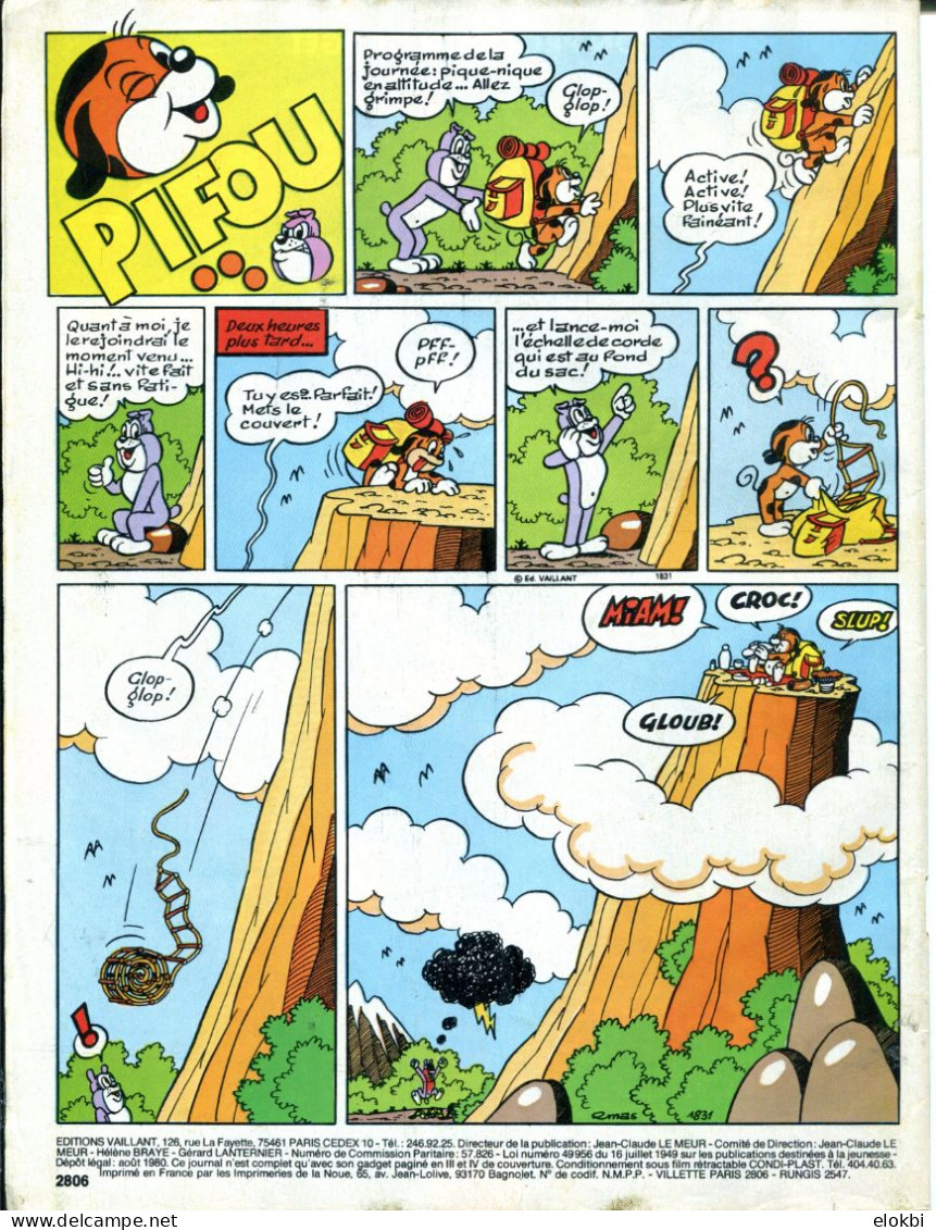 Pif Gadget N°593 D'août 1980 -  Masquerouge "Une Pluie D'or En Hiver" - Capitaine Apache "Le Relais Du Vieil Ephraïm" - - Pif Gadget