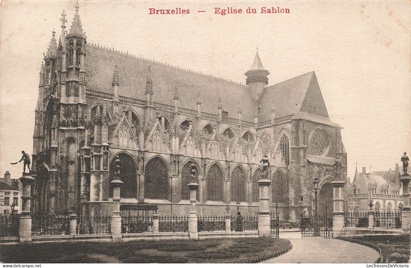 BELGIQUE - Bruxelles - L' Eglise Du Sablon - Carte Postale Ancienne - Monumenti, Edifici