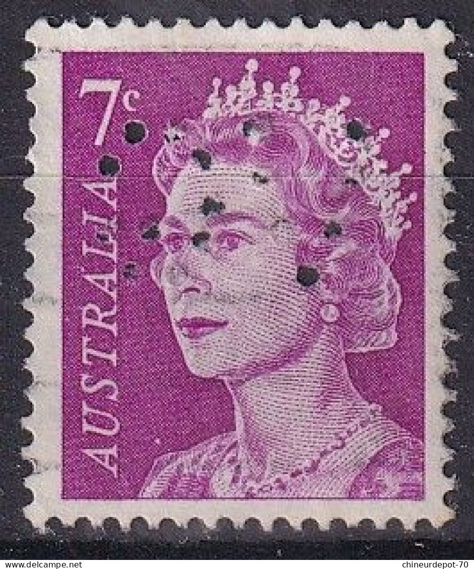 Australie Australia  Australien  Perforés Perforation Queen - Perforés