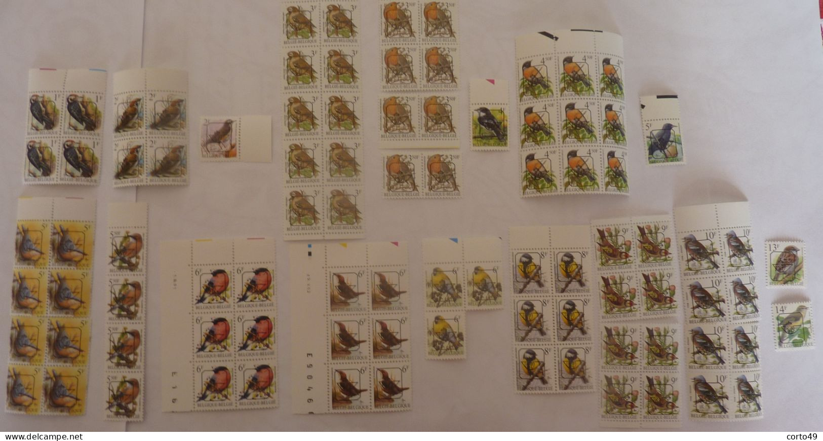 LOT De Différents TIMBRES  PREOBLITERES OISEAUX BUZIN  ( 89) + 2 CP - Voir Les 9 Scans !! - Typos 1986-96 (Vögel)