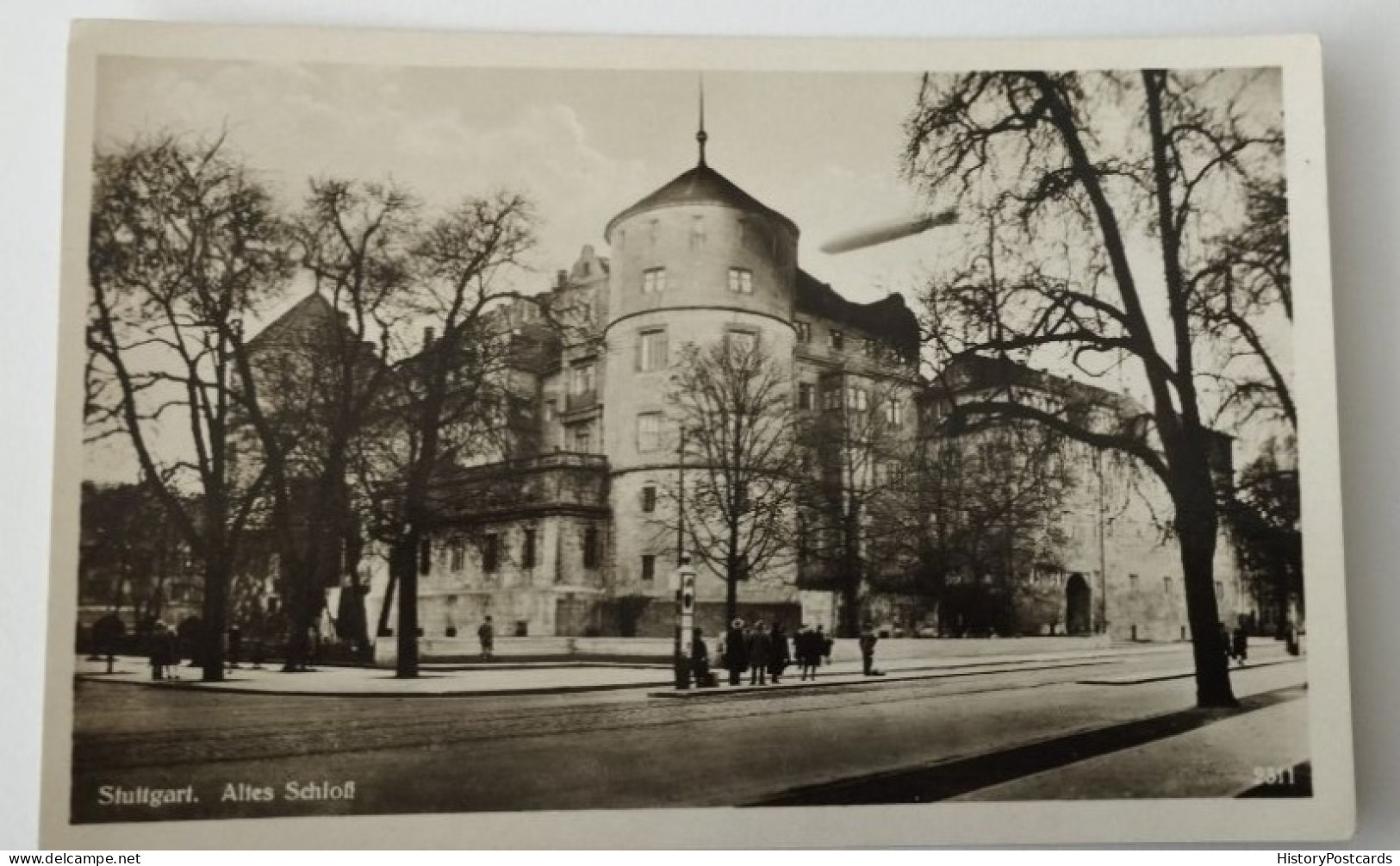 Stuttgart, Altes Schloß, Zeppelin, Haltestelle, 1935 - Stuttgart