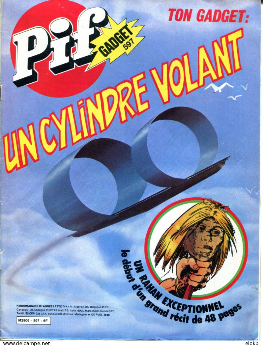 Pif Gadget N°597 De Septembre 1980- Rahan "Le Spectre De Taroa" - - Pif Gadget