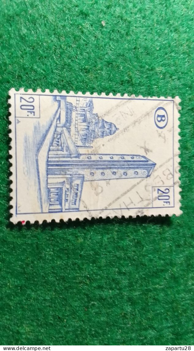 BELÇİKA-   DEMİRYOLU PAKET  POSTASI --1952-87-    20   FR         DAMGALI - Usados