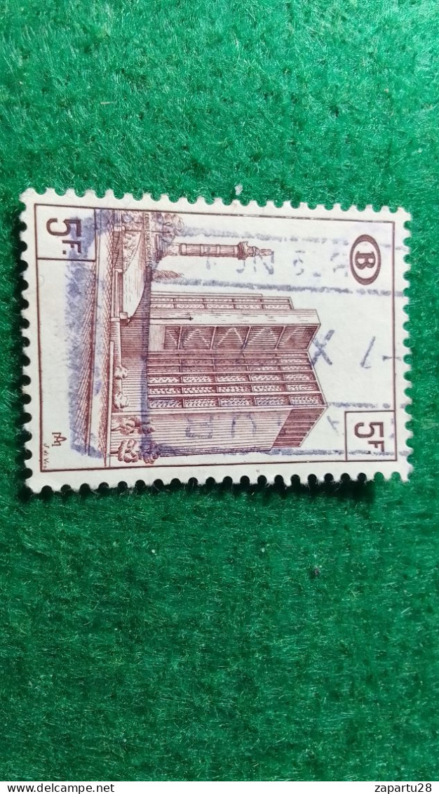 BELÇİKA-   DEMİRYOLU PAKET  POSTASI --1952-87-    5   FR         DAMGALI - Gebraucht