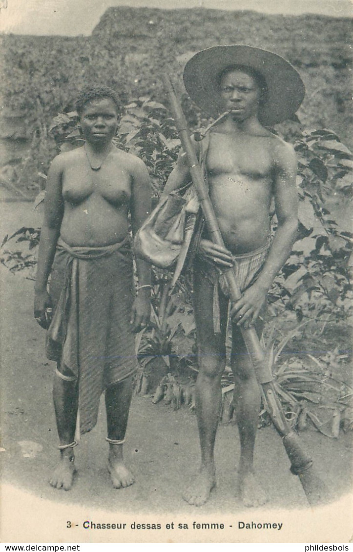 DAHOMEY  Chasseur Dessas Et Sa Femme - Dahomey