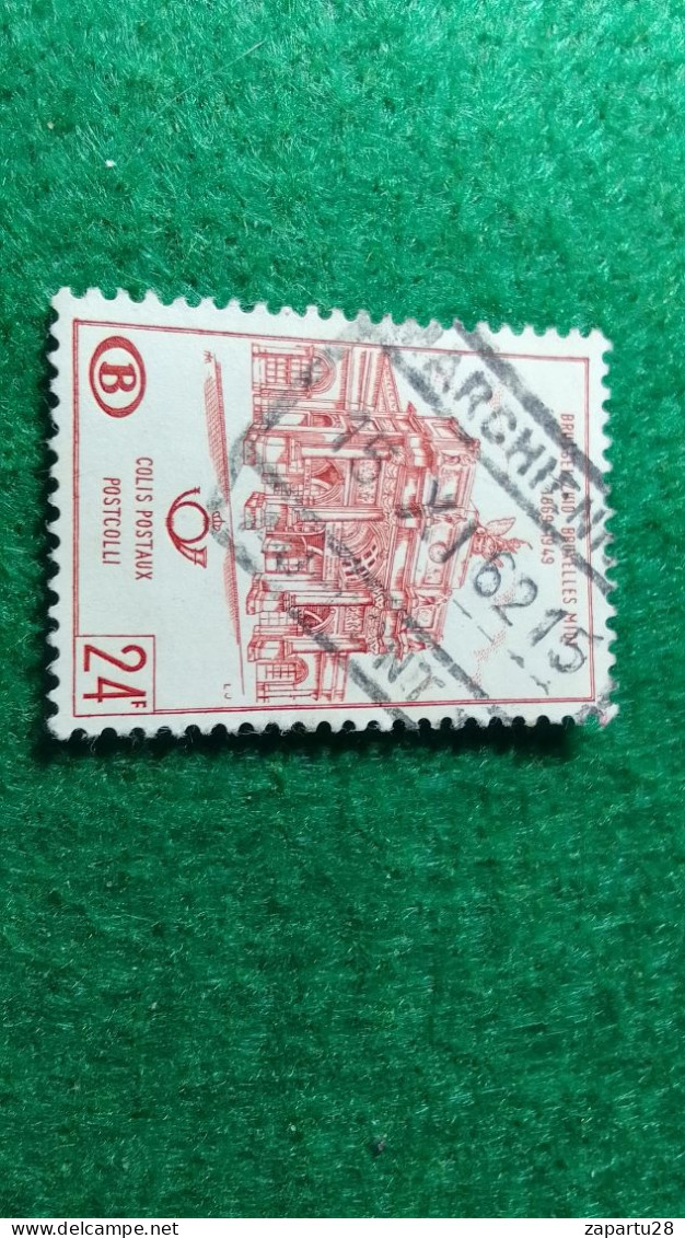 BELÇİKA-   DEMİRYOLU PAKET  POSTASI --1952-87-    15   FR         DAMGALI - Used