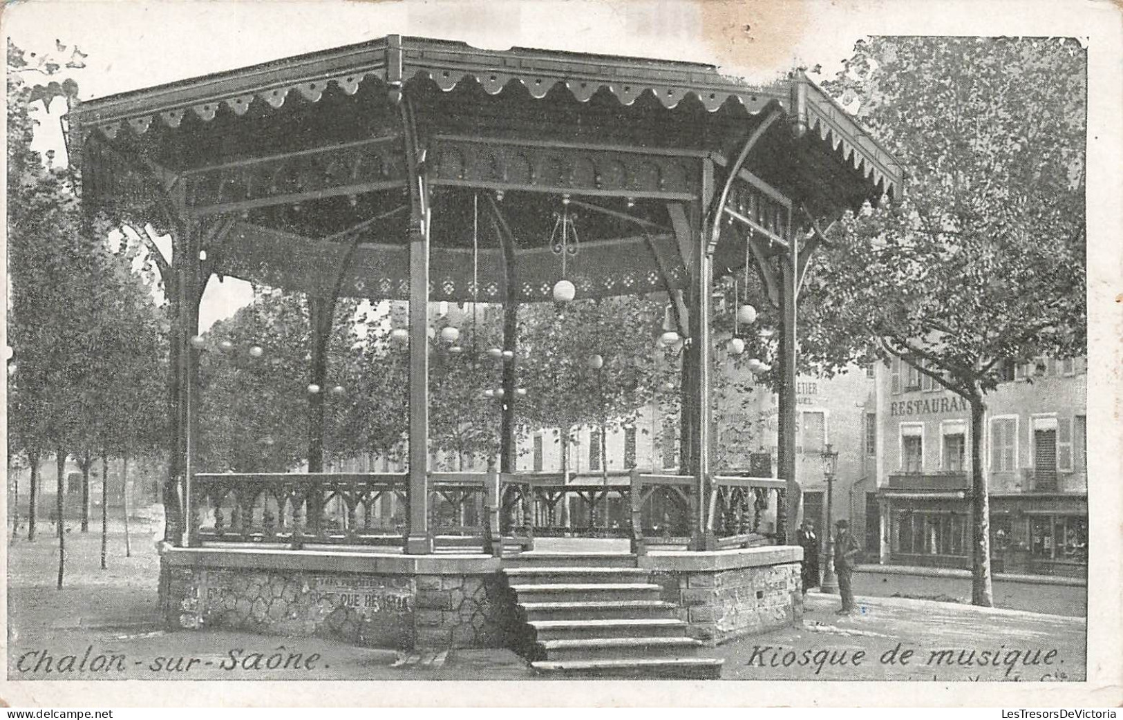 FRANCE - Chalon Sur Saône - Kiosque De Musique - Carte Postale Ancienne - Chalon Sur Saone