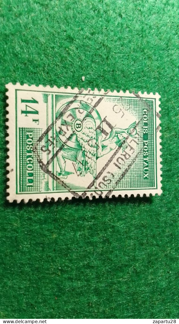 BELÇİKA-   DEMİRYOLU PAKET  POSTASI --1952-87-    14   FR         DAMGALI - Gebraucht