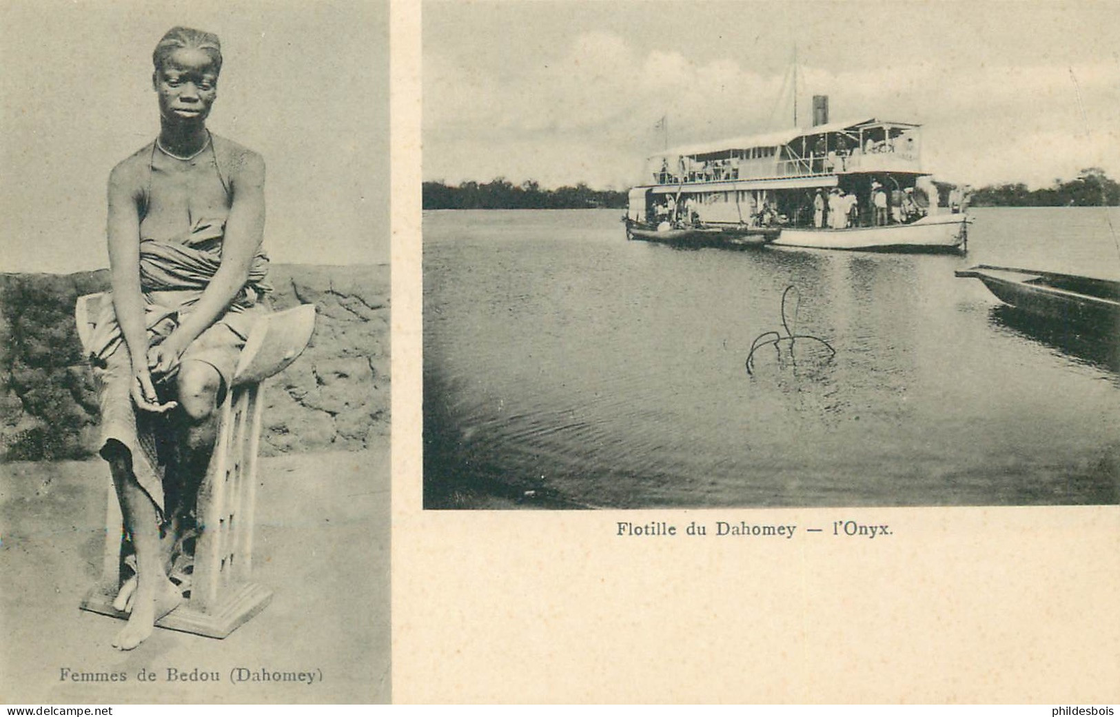 AFRIQUE   DAHOMEY  Flotille  L'Onyx / Femme De Bedou - Dahomey