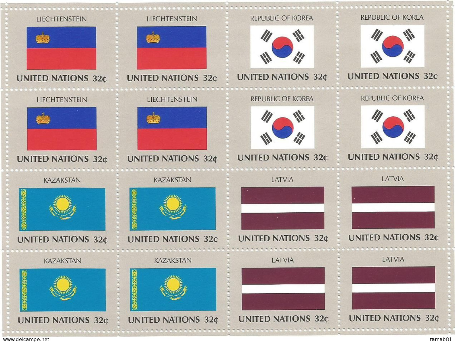 Flaggen Flags Drapeaux ONU Feuillets1980 1997 1998 1999 Nations Unies Bureau De New York Neufs ** - Neufs
