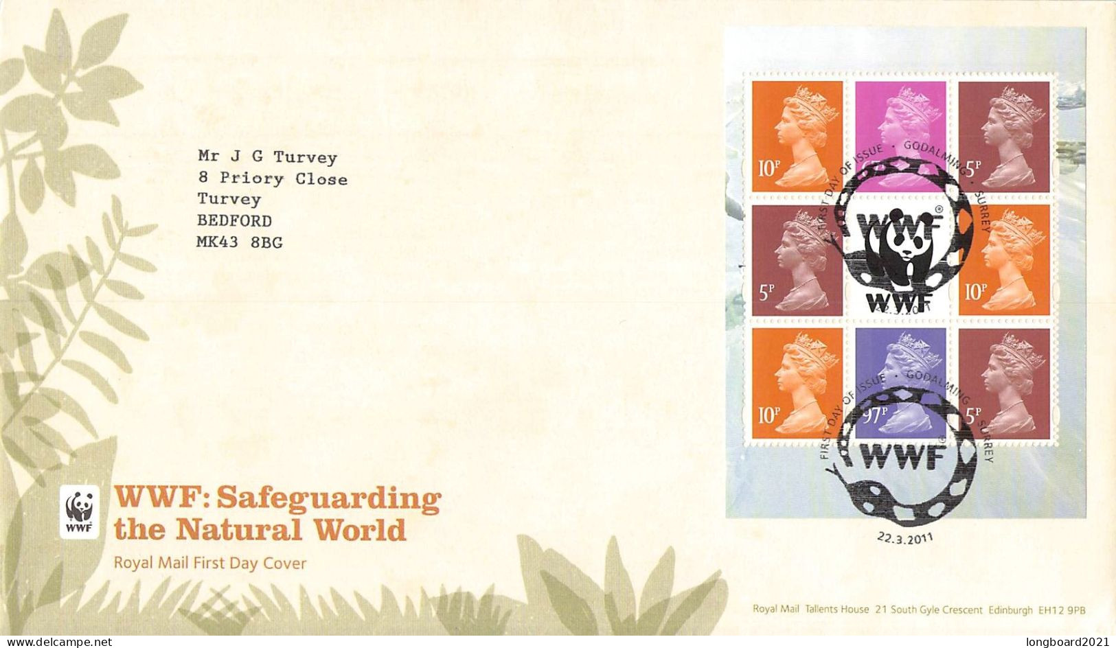 GREAT BRITAIN - FDC 2011 WWF - / 4037 - 2011-2020 Decimale Uitgaven