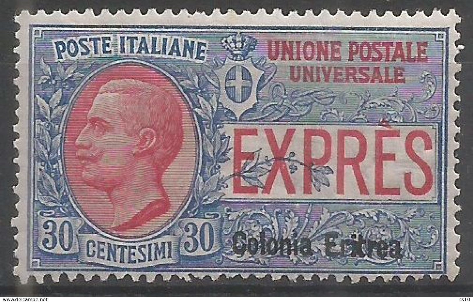 Eritrea Italy Colony 1909 Express #2 *TL MVLH In Good Cenetering Condition - Buonissima Centratura - Lotti E Collezioni