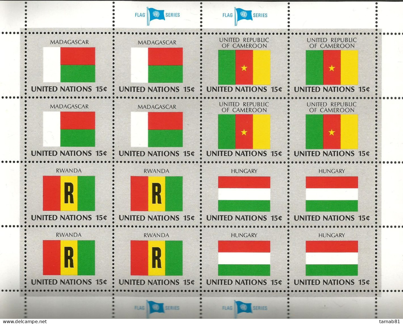 Flaggen Flags Drapeaux ONU Feuillets1980  à 2001 Nations Unies Bureau De New York Neufs ** - Unused Stamps