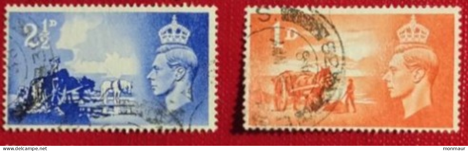 GRAN BRETAGNA 1948 YT 239-240 ANNIVERSARY OF THE LIBERATION OF CHENNEL - Used Stamps