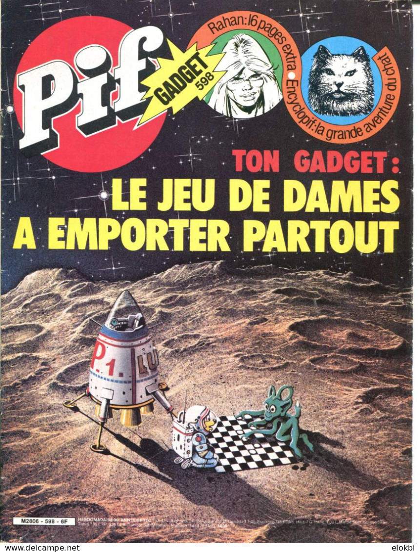 Pif Gadget N°598 De Septembre 1980 - Rahan "Le Spectre De Taroa (deuxième Partie)" - - Pif Gadget