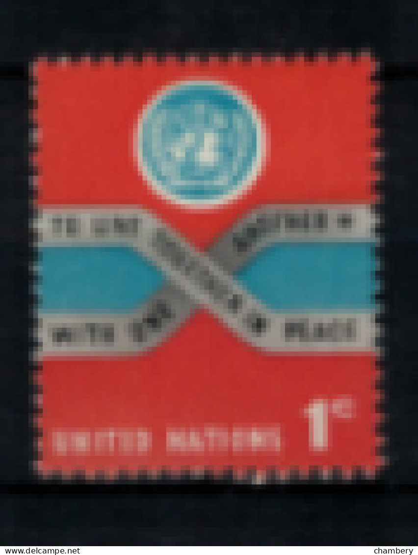 Nations-Unies - New-York - "Emblème Des N.U. Et Slogan" - Neuf 2** N° 100 De 1962 - Unused Stamps