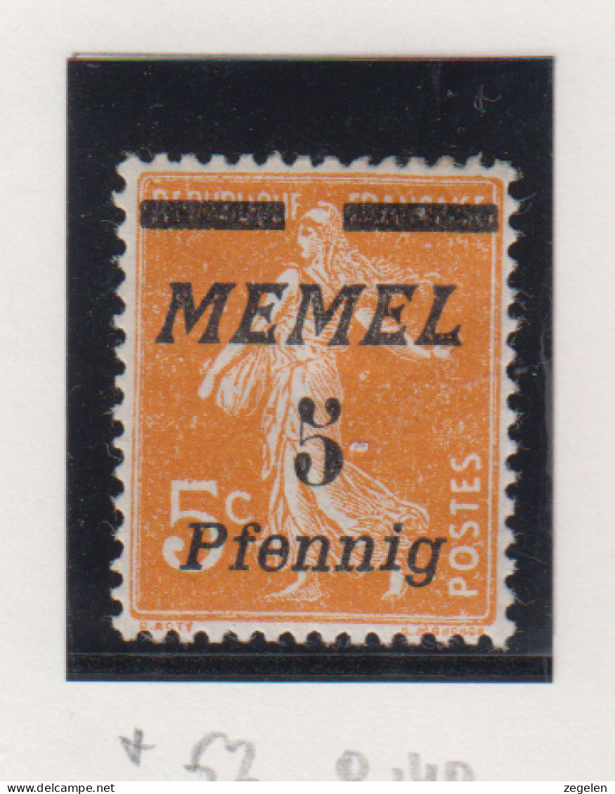 Memel Michel-nr. 52 * - Other & Unclassified