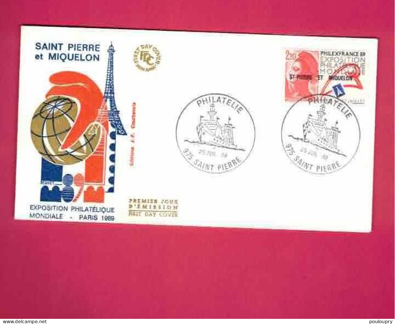 FDC De 1988 - YT N° 489 - Philexfrance'89 - Exposition Philatélique - Storia Postale