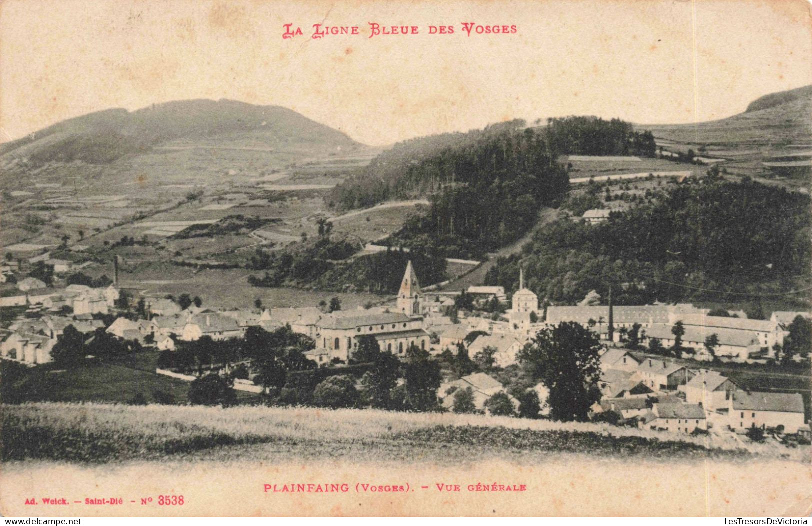 FRANCE - 88 - Plainfaing - Vue Générale - Carte Postale Ancienne - Plainfaing