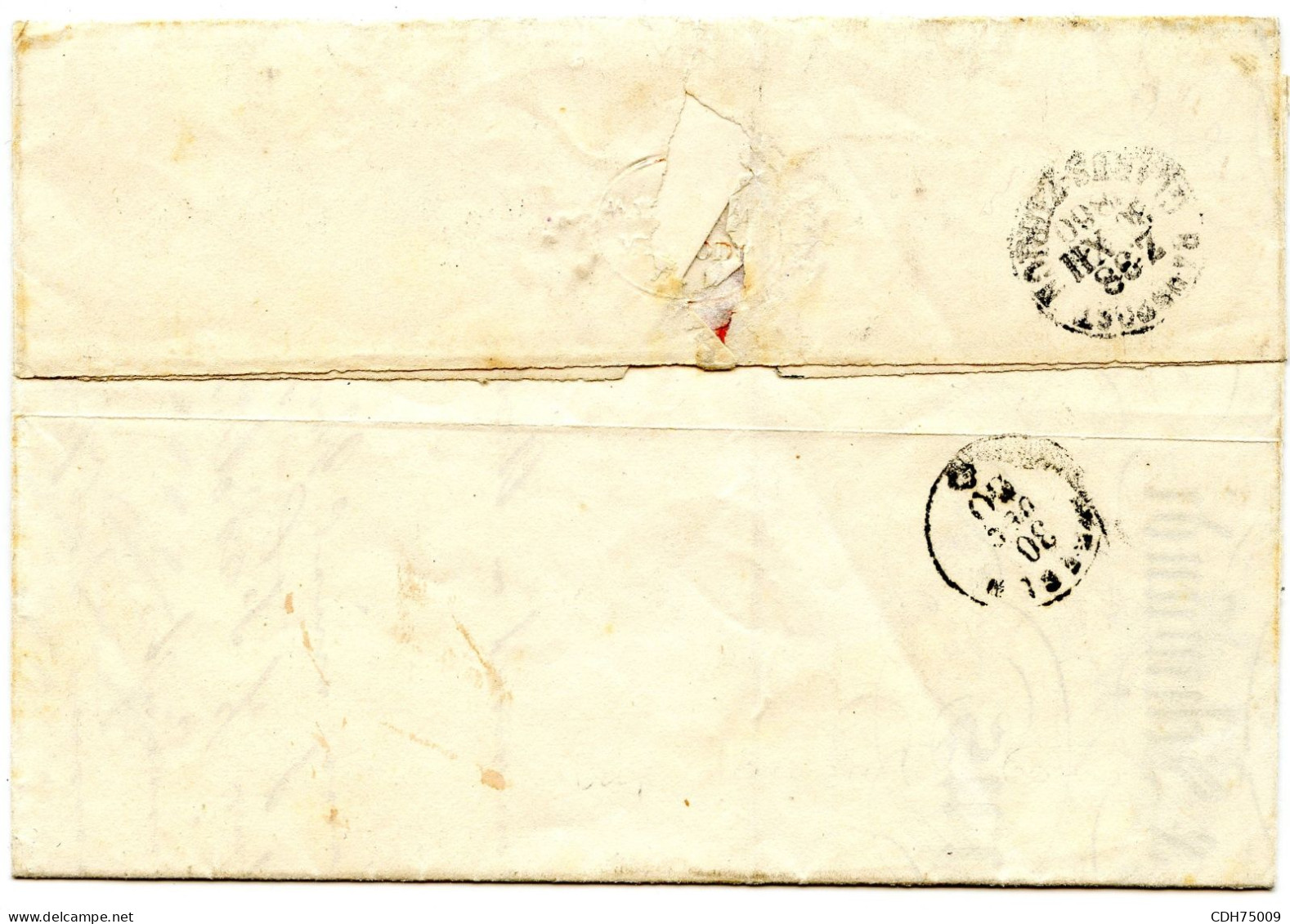 SUISSE - 5 RPX2 SUR LETTRE DE MITTLODY POUR AMDEN, 1860 - Cartas & Documentos