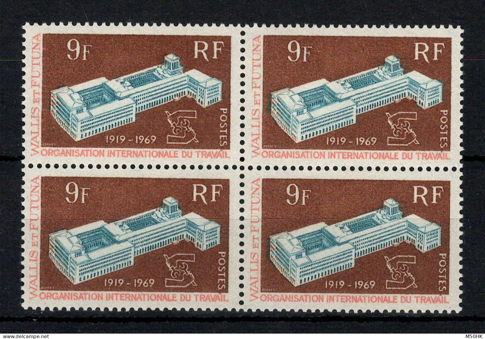 Wallis & Futuna - YV 175 N** MNH Luxe En Bloc De 4 , OIT - Unused Stamps