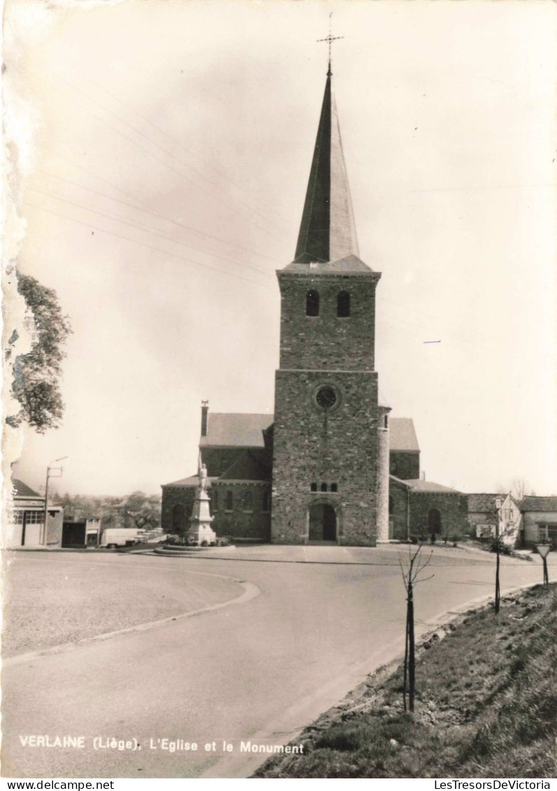 BELGIQUE - Verlaine - L'Eglise Et Le Monument - Carte Postale Ancienne - Verlaine