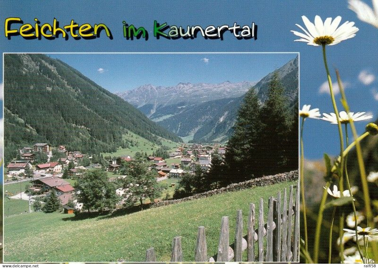 1 AK Österreich / Tirol * Blick Auf Feichten Im Kaunertal - Luftbildaufnahme * - Kaunertal