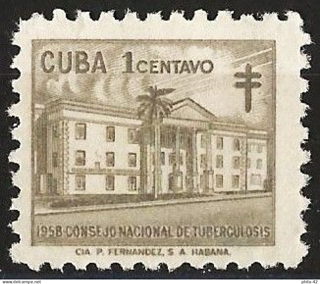 Cuba 1931 - Mi Z42 - YT B 39 ( Prevention Of Tuberculosis ) MNG - Bienfaisance