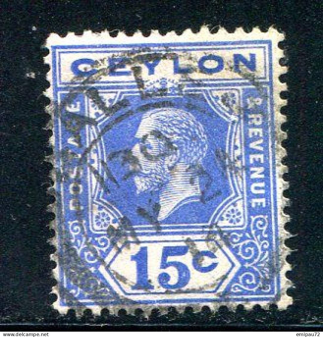 CEYLAN- Y&T N°212- Oblitéré - Ceylon (...-1947)