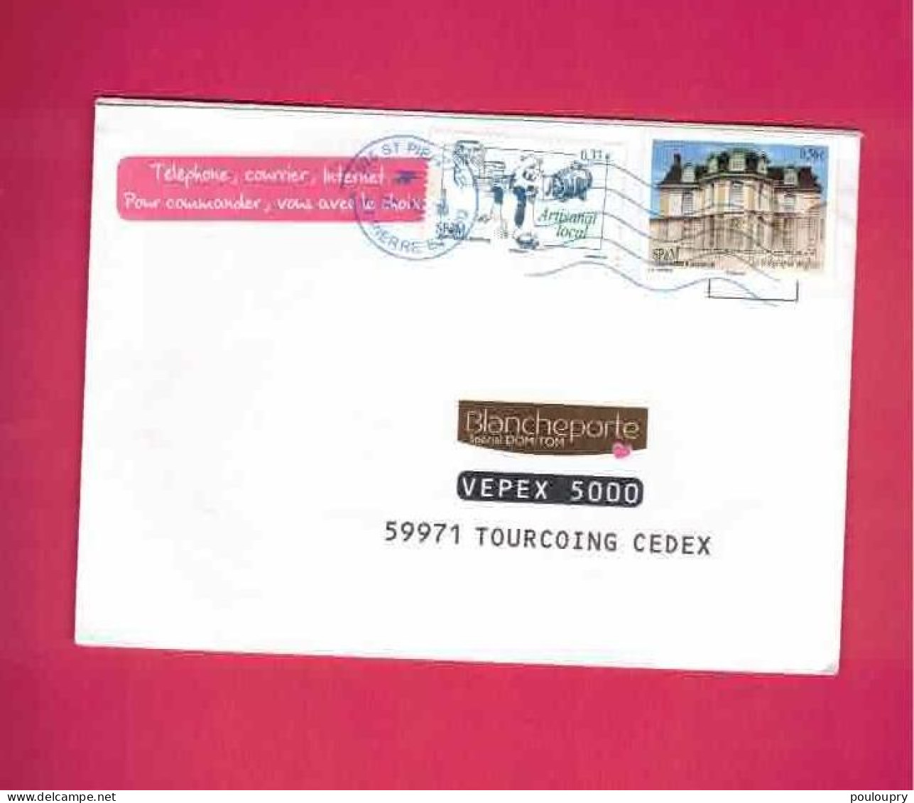 Lettre De 2010 Pour La France - YT N° 947 Et 980 - Artisanat Local - Le Télégraphe Anglais - Covers & Documents