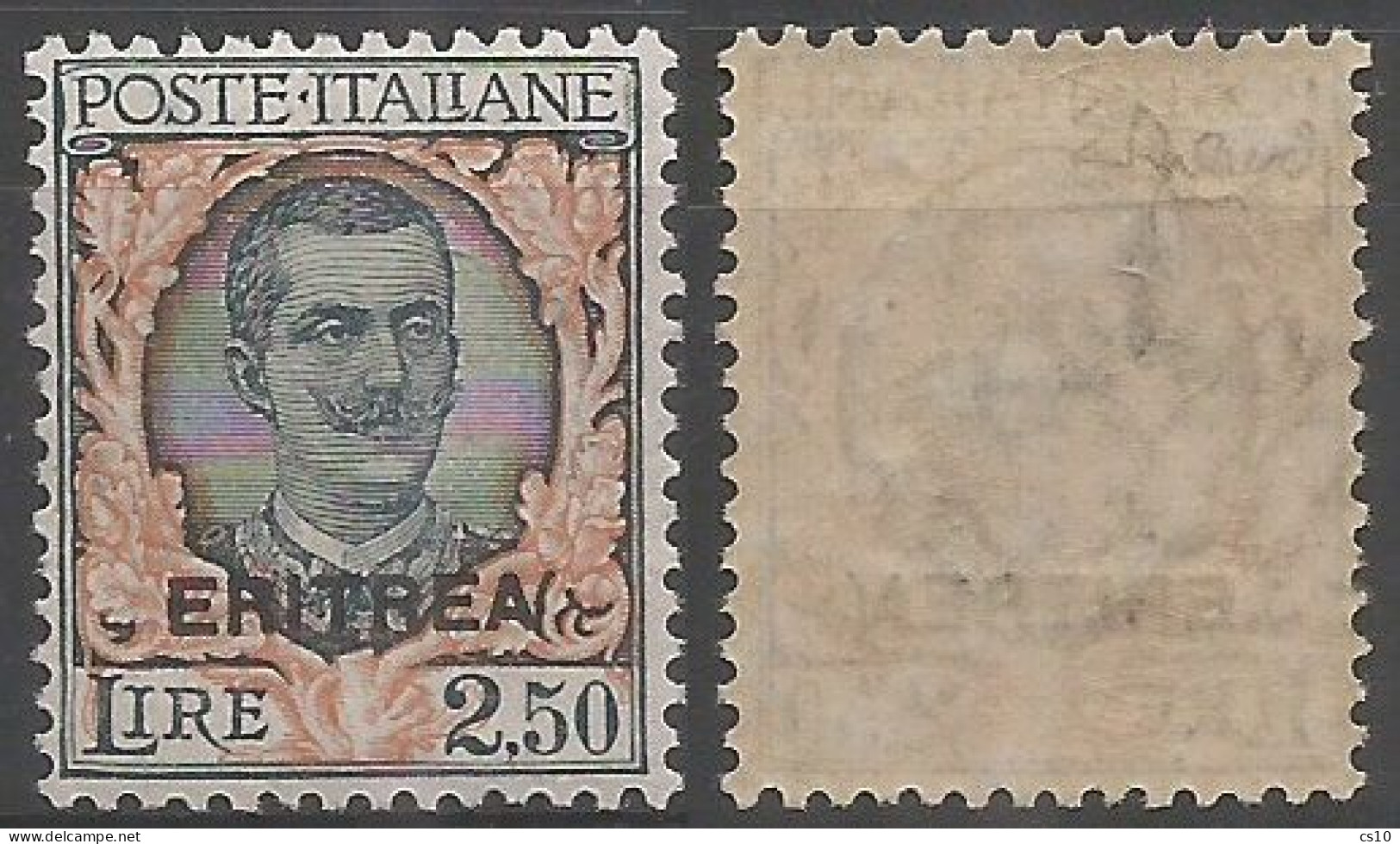 Eritrea Italy Colony 1926 Floreale L.2,50 OVPT SPST "ERITREA"  #115 ** MNH - Signed Firmato E.Bianchi Ottima Centratura - Lotti E Collezioni