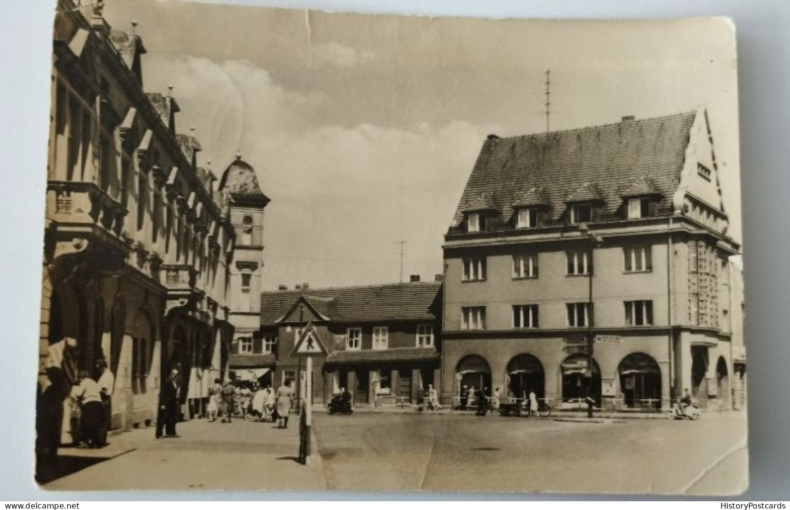 Demmin, Karl-Marx-Platz, Geschäfte, 1966 - Demmin