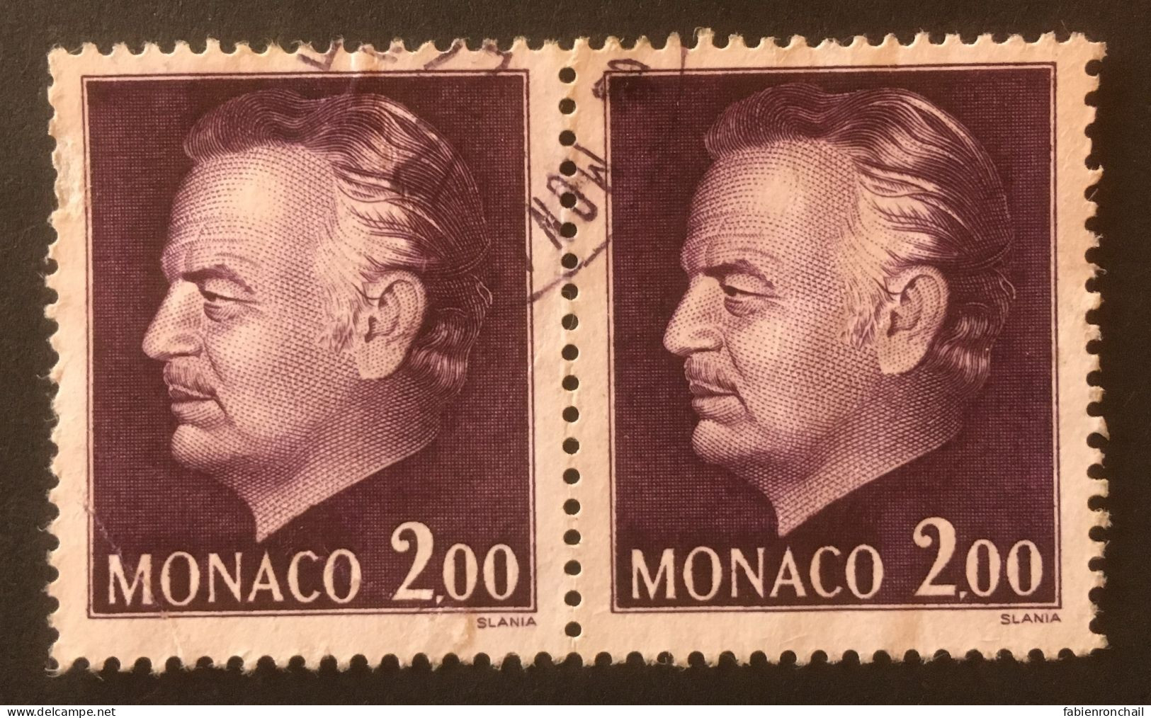 Monaco 1974 N°996 - Double Oblitéré - Gebraucht