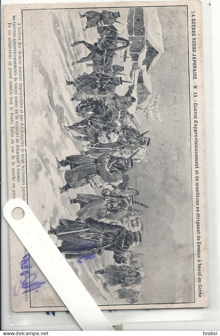 Illustrateur Kauffmann Paul,  Guerre Russo-japonaise, Nr 13, Convoi - Kauffmann, Paul