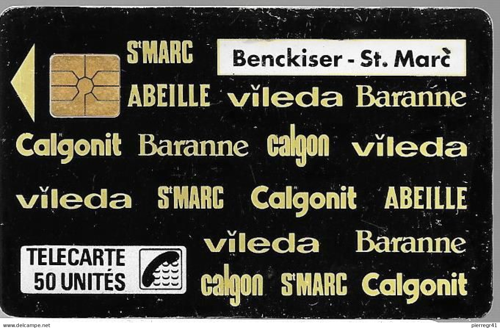 CARTE-PUCE-PRIVEE-D-50U-D54-GemB-BENCKISER-R°Laqué-2000Ex-V°N°121--Utilisé-BE - Ad Uso Privato