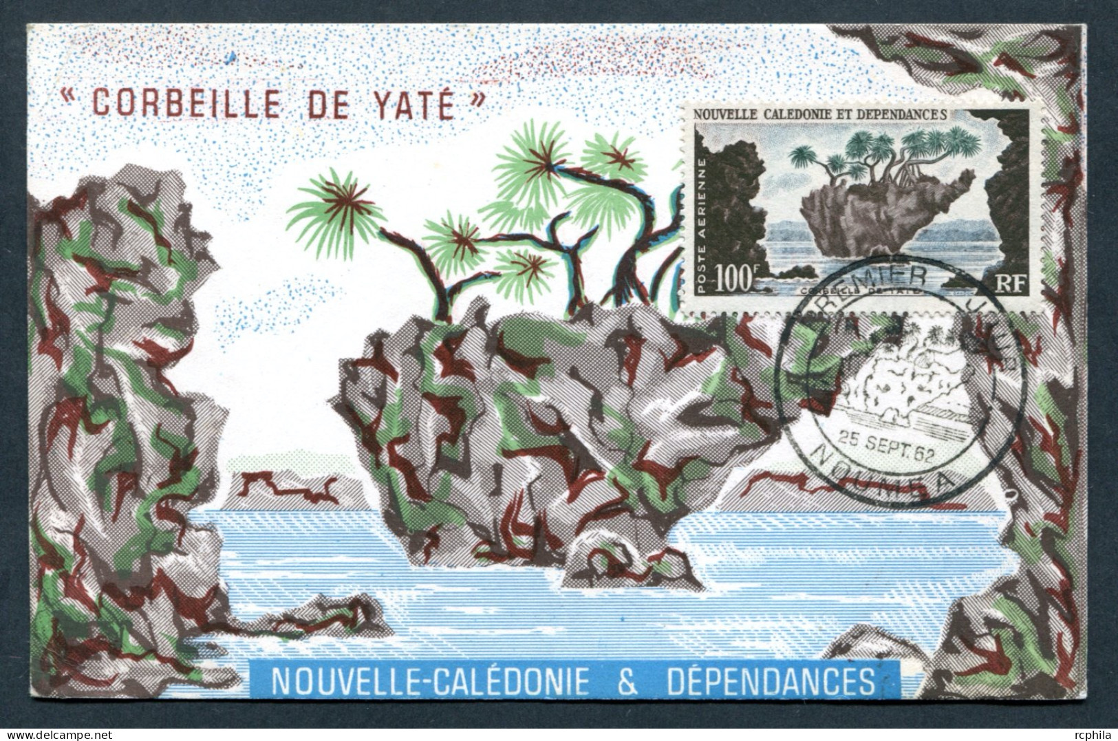 RC 26778 NOUVELLE CALEDONIE 1962 CORBEILLE DE YATÉ CARTE MAXIMUM - Tarjetas – Máxima