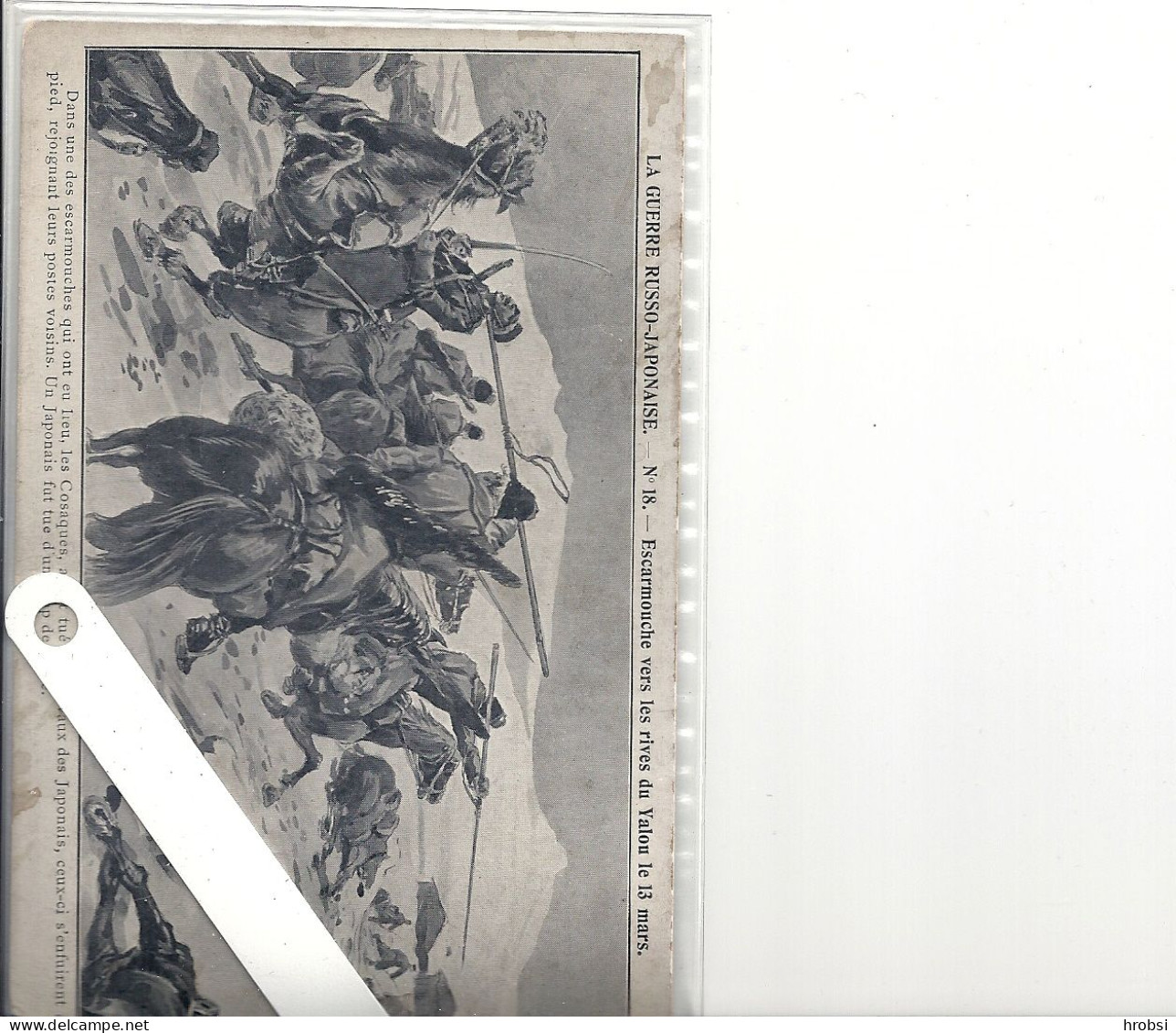 Illustrateur Kauffmann Paul,  Guerre Russo-japonaise, Nr 18; Escarmouche - Kauffmann, Paul