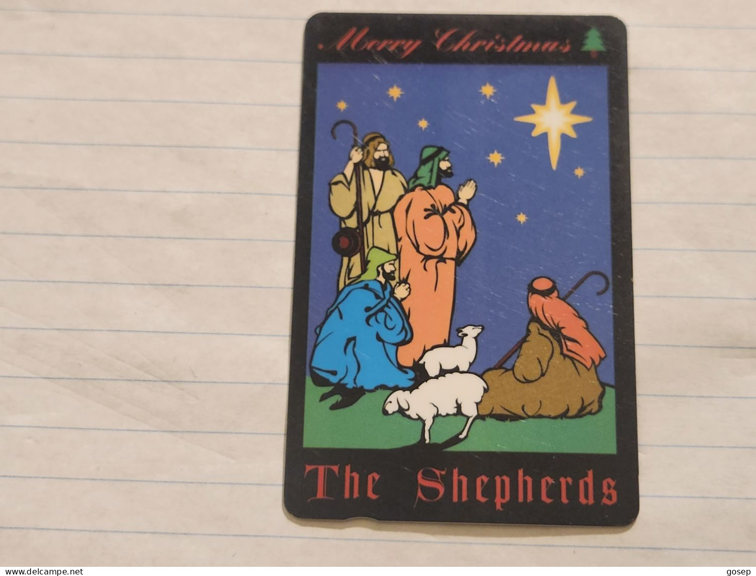 SINGAPORE-(92SIGB-a)-THE SHEPHERDS-(251)($5)(92SIGB-073227)-(tirage-?)()-used Card+1card Prepiad Free - Singapour