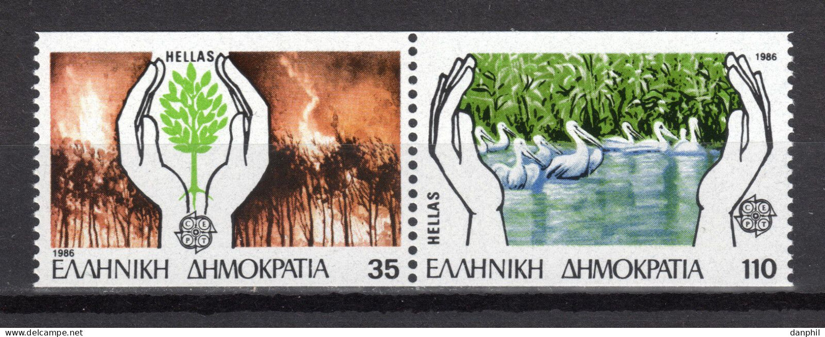Greece 1986 Europa CEPT (**)  Mi 1630C-31C - Paar  €16,-; Y&T 1611A-12A - €16,- - 1986