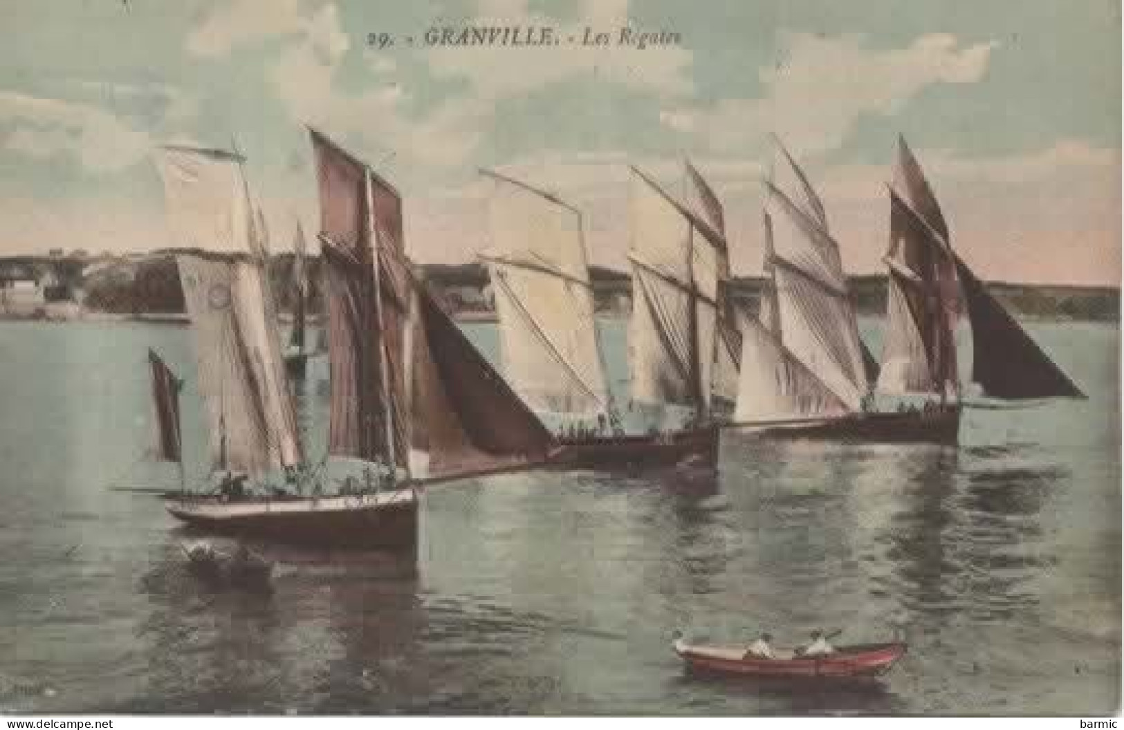 GRANVILLE, LES REGATES COULEUR  REF 13905 VOL - Voile