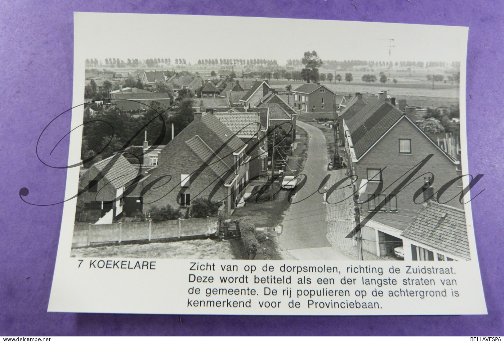 Koekelare  Foto Uitg. Everaert K. 1980  Zicht Op De Dorpsmolen Richting Zuidstraat  Op De Einder De Provinciebaan - Koekelare