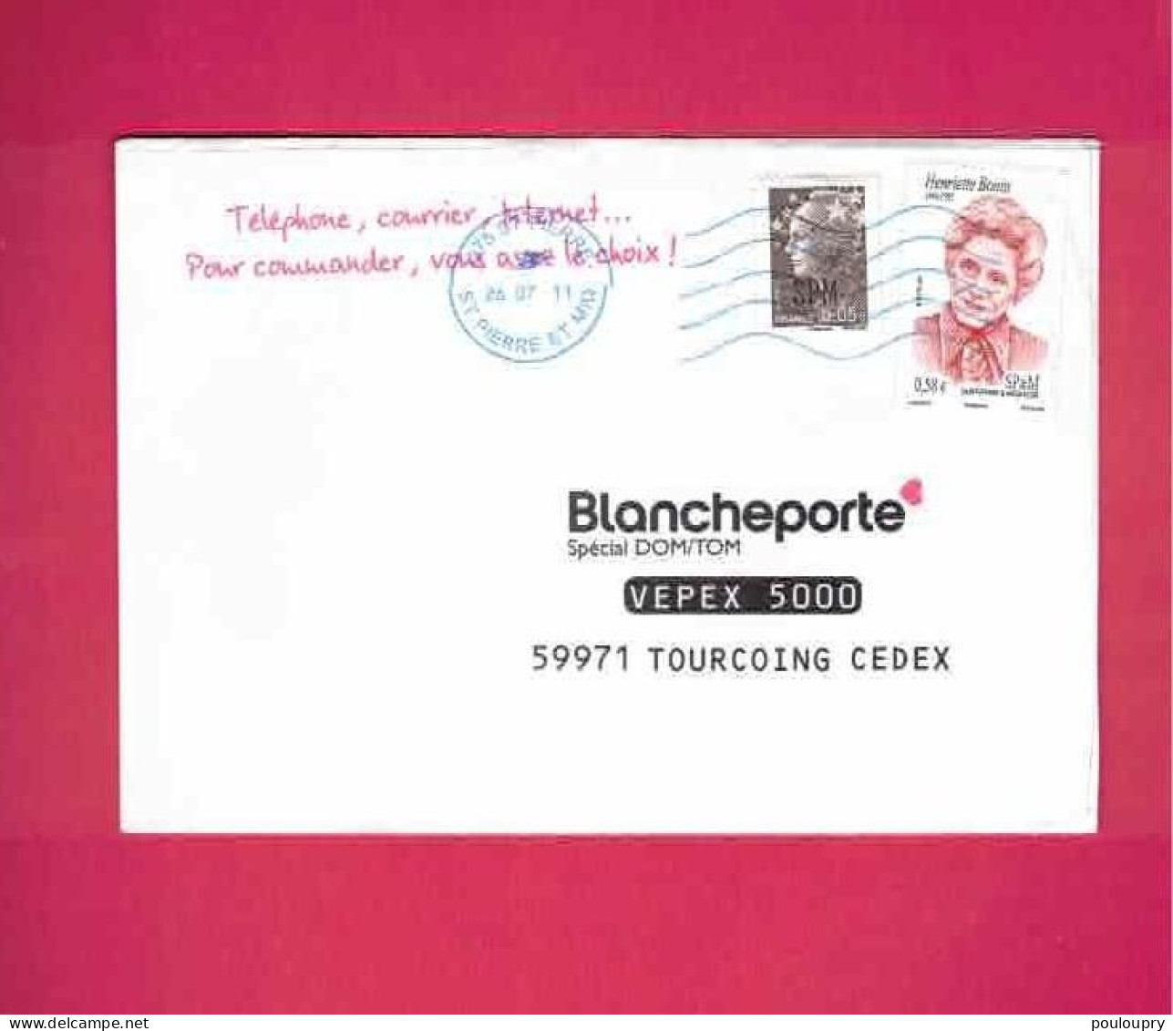 Lettre De 2011 Pour La France - YT N° 933 Et 999 - Henriette Bonin - Résistante - Covers & Documents