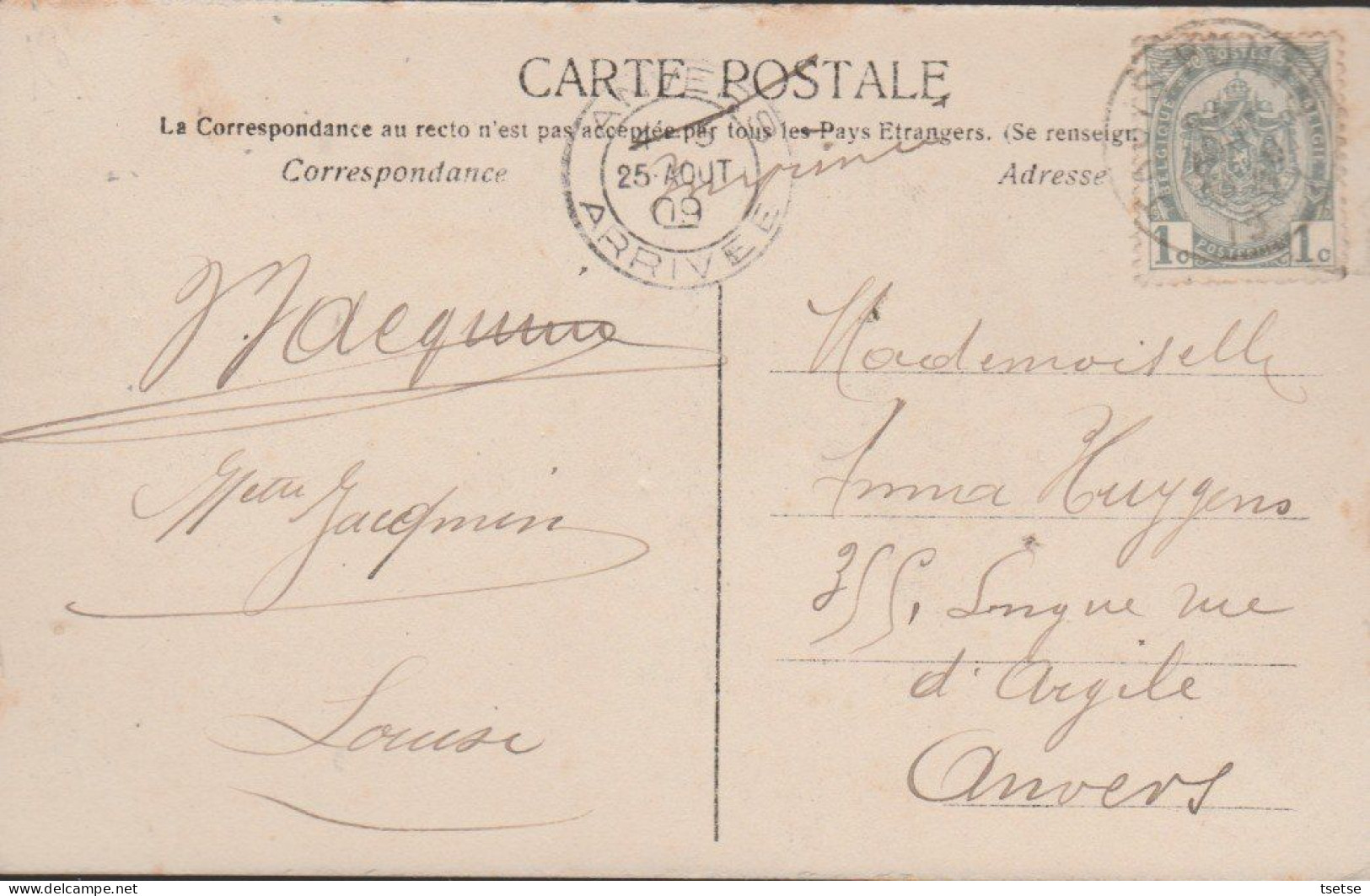 Trois-Ponts - Route De Stavelot - 1909 ( Voir Verso ) - Trois-Ponts