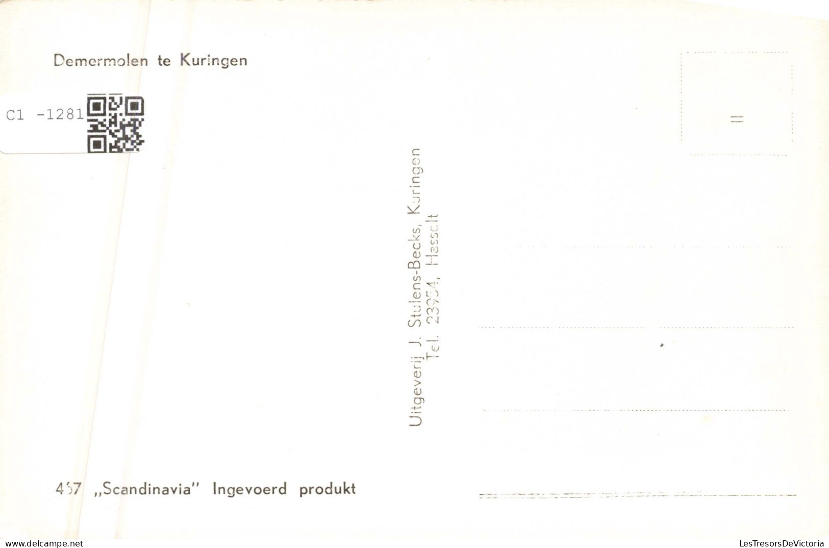 BELGIQUE - Kuringen - Demermolen Te Kuringen - Carte Postale Ancienne - Hasselt
