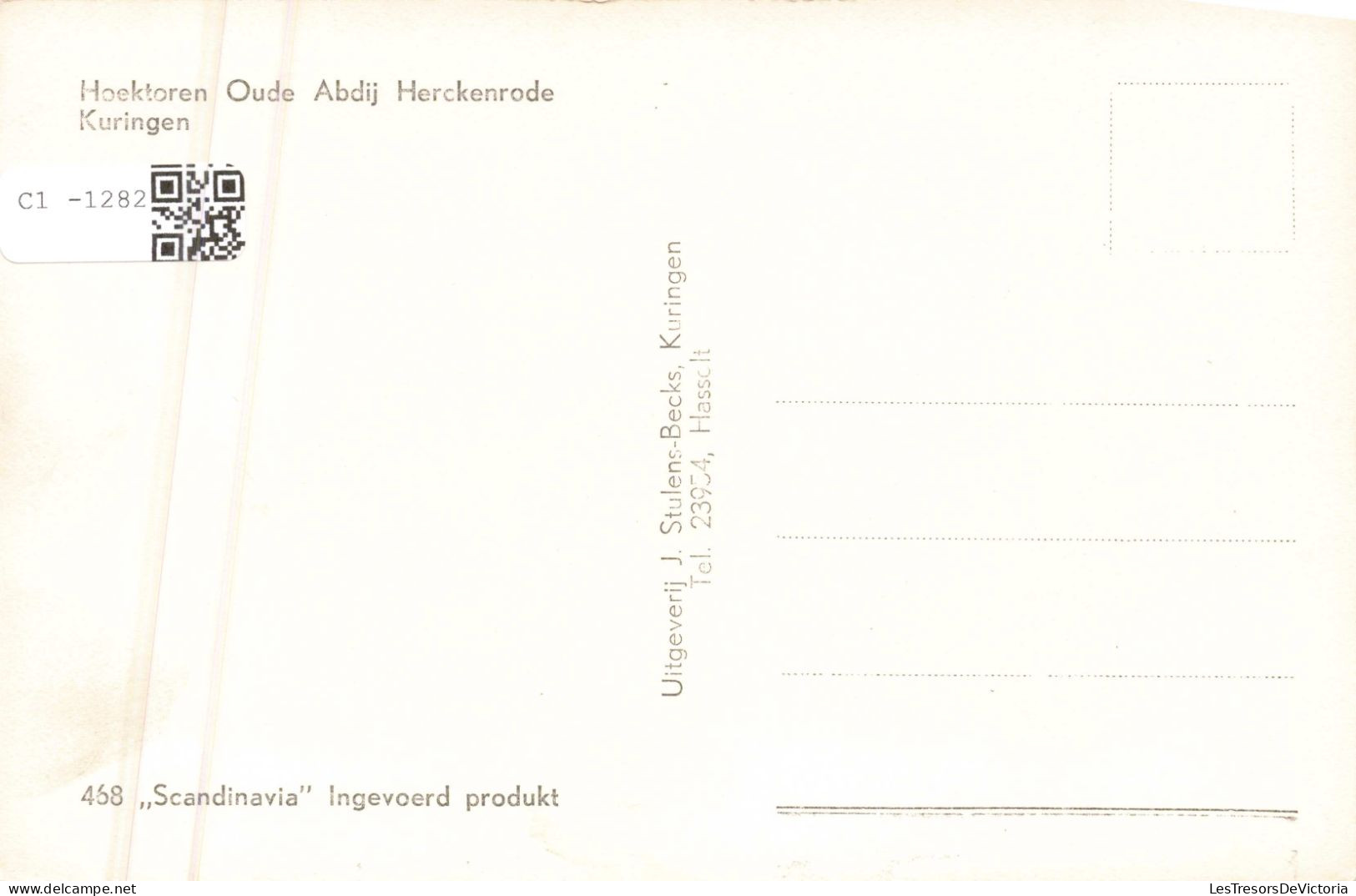 BELGIQUE - Kuringen - Hoektoren Oude Abdij Herckenrode - Carte Postale Ancienne - Hasselt