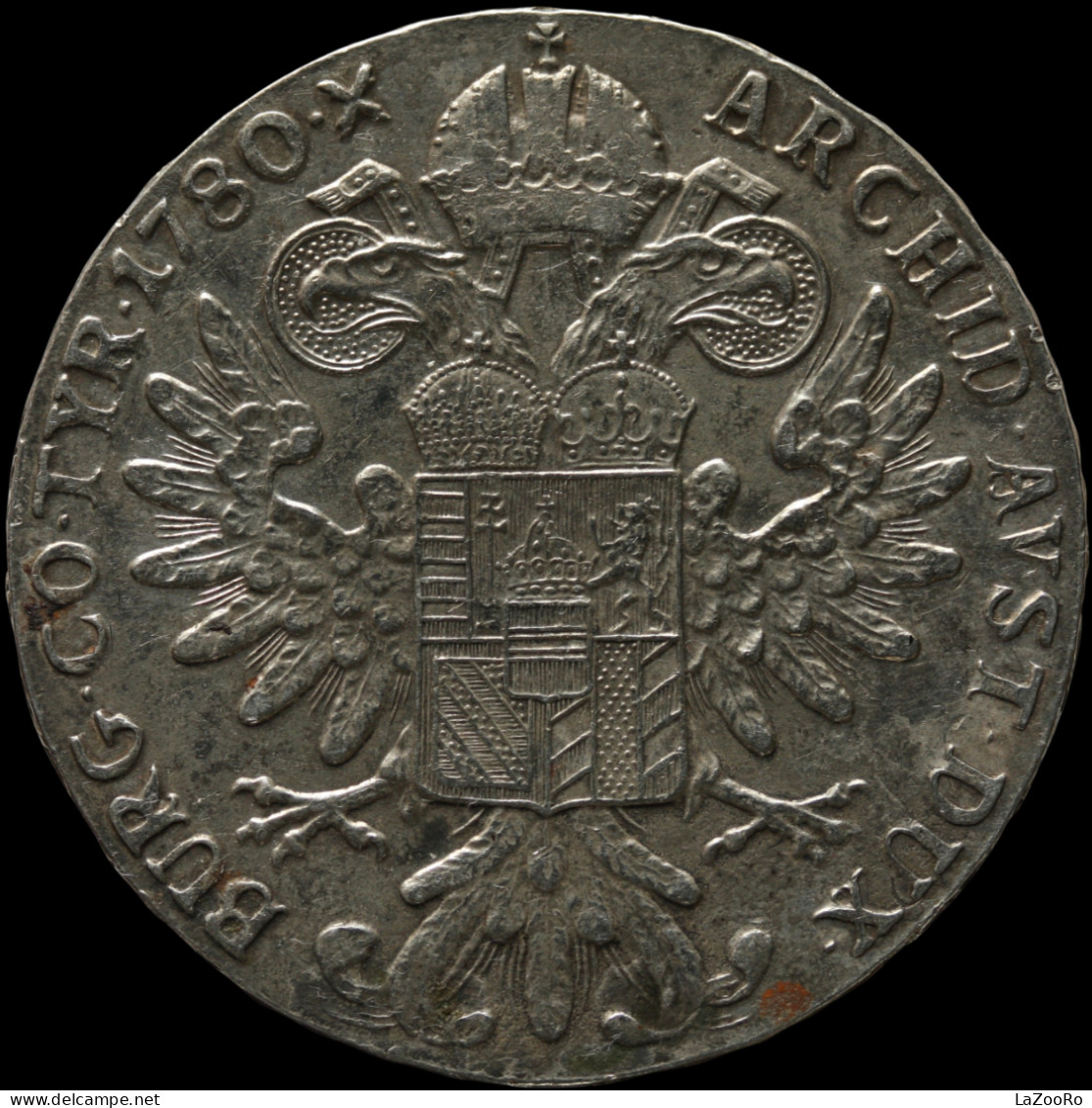 LaZooRo: Austria 1 Thaler 1780 S.F. XF / UNC M. Theresa 	Hafner 49a - Silver - Autriche