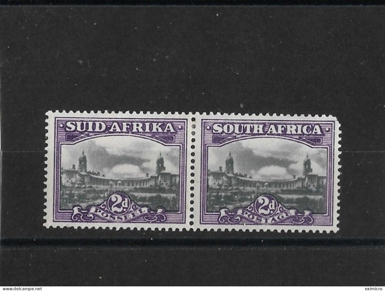 SOUTH AFRICA 1945 2d SLATE AND DEEP REDDISH VIOLET SG 107 MOUNTED MINT Cat £22 - Unused Stamps