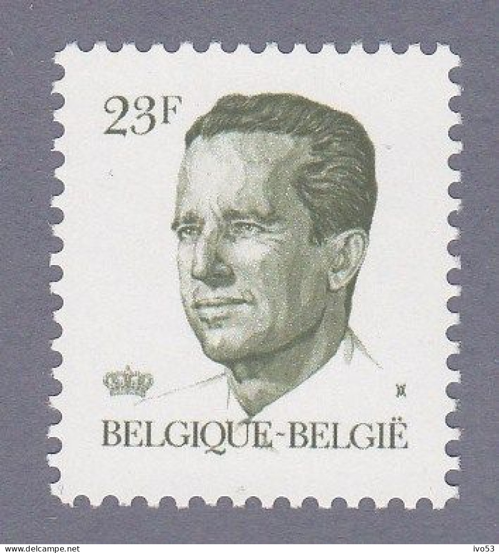 1985 Nr 2160** Koning Boudewijn,type Velghe. - 1981-1990 Velghe