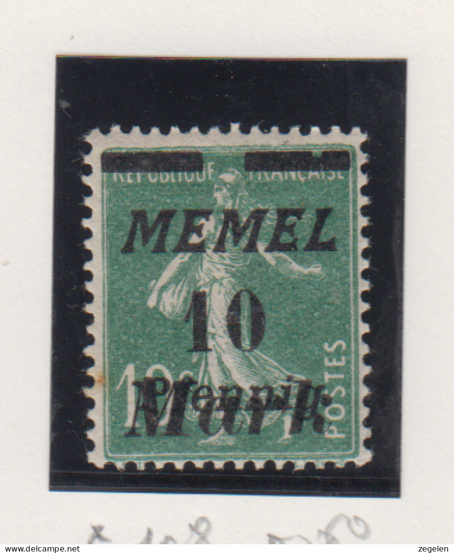 Memel Michel-nr. 108 * - Andere & Zonder Classificatie